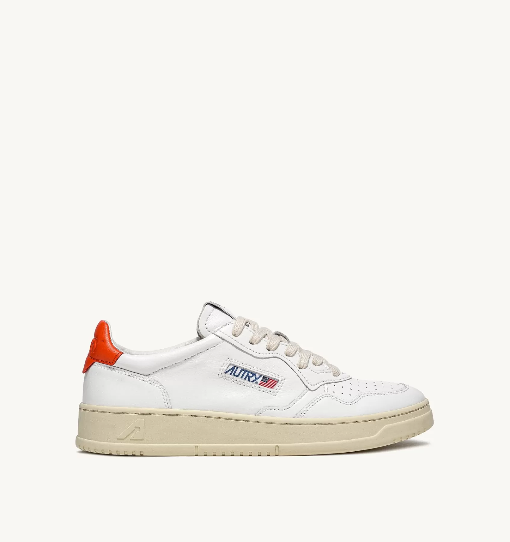 Frauen AUTRY Sneakers Medalist Low Aus Leder In Weiss Und Grun