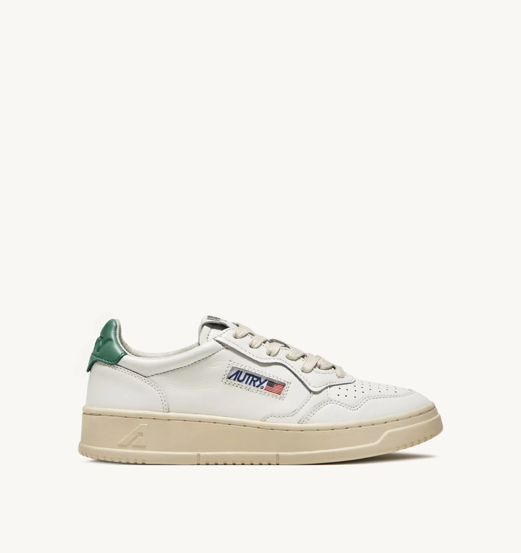 Männer AUTRY Sneakers Medalist Low Aus Leder In Weiss Und Malachi