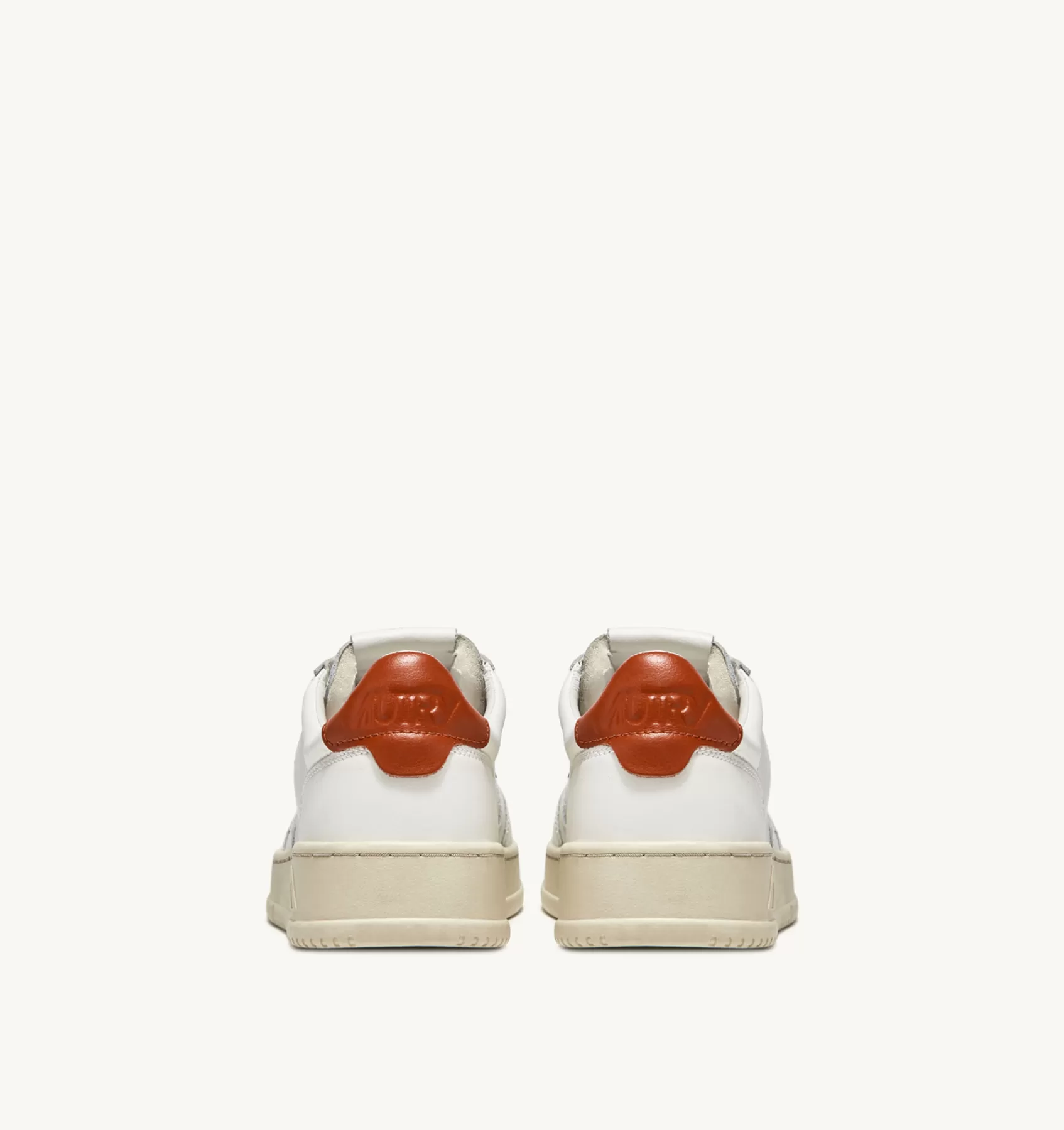 Frauen AUTRY Sneakers Medalist Low Aus Leder In Weiss Und Rust