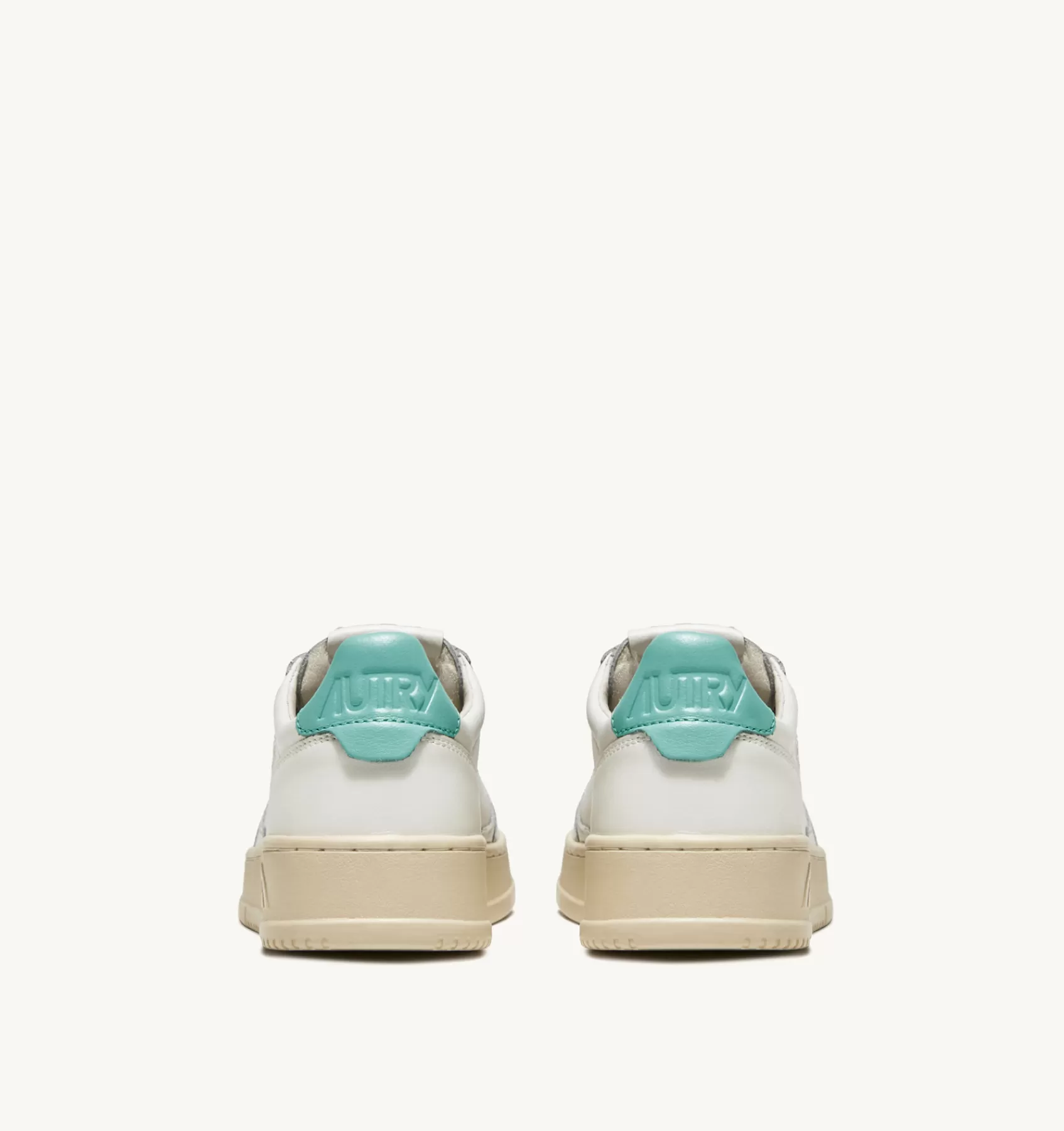 Frauen AUTRY Sneakers Medalist Low Aus Leder In Weiss Und Turkis