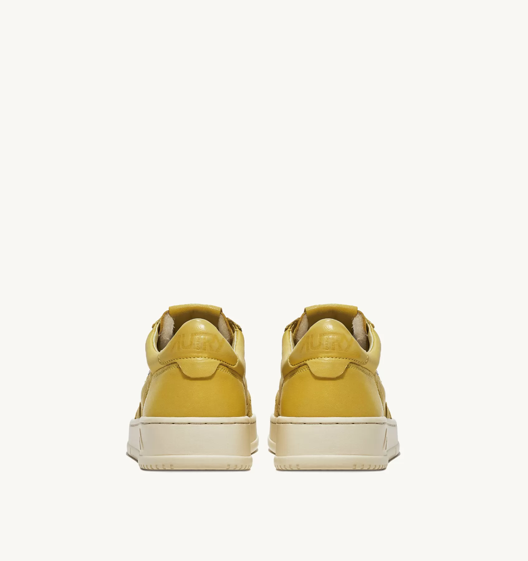 Männer AUTRY Sneakers Medalist Low Aus Weichem Ziegenleder In Yellow Iris