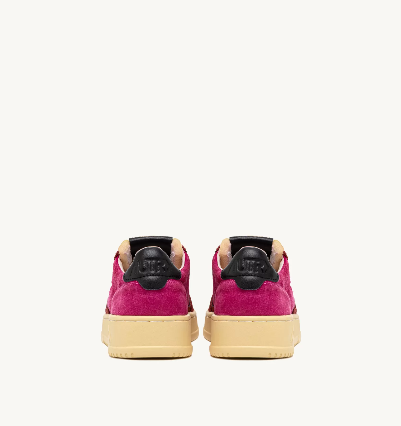 Frauen AUTRY Sneakers Medalist Low Aus Wildleder In Pink Und Bordeaux
