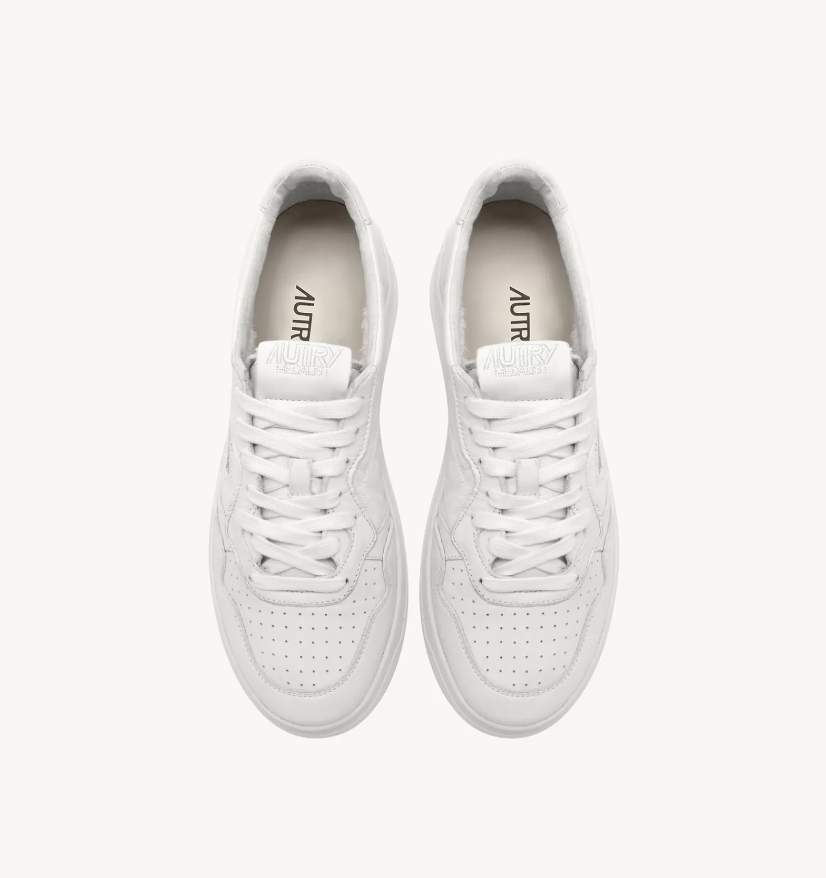 Frauen AUTRY Sneakers Medalist Low Aus Ziegenleder In Optical White