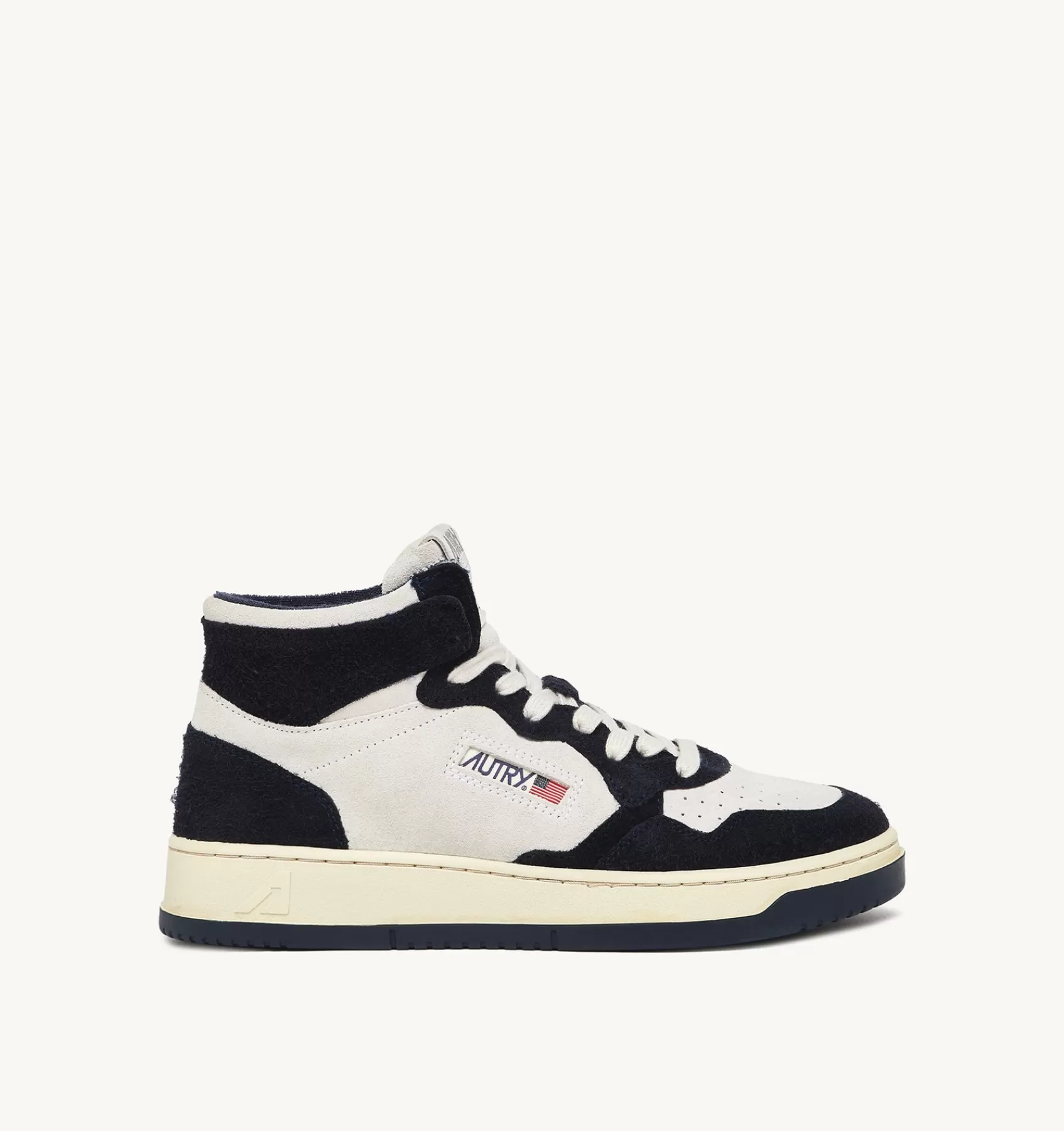 Männer AUTRY Sneakers Medalist Mid Aus Wildleder In Blau Und Beige